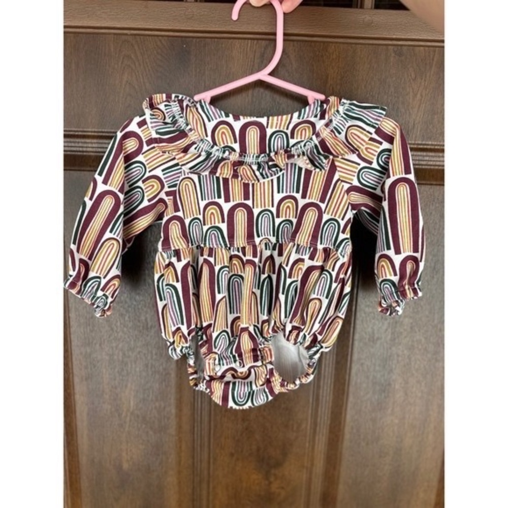 Kate Quinn Multicolor Rainbow Bodysuit